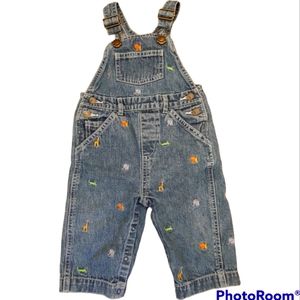 Gymboree Boys JUNGLE FRIENDS Overalls 6-12 months
